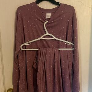 Stars above women’s 2 piece  Polka Dot set - Purple NWT